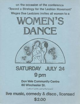 Women's Dance-On the occasion of the conference "Toward a Strategy for the Lesbian Movement