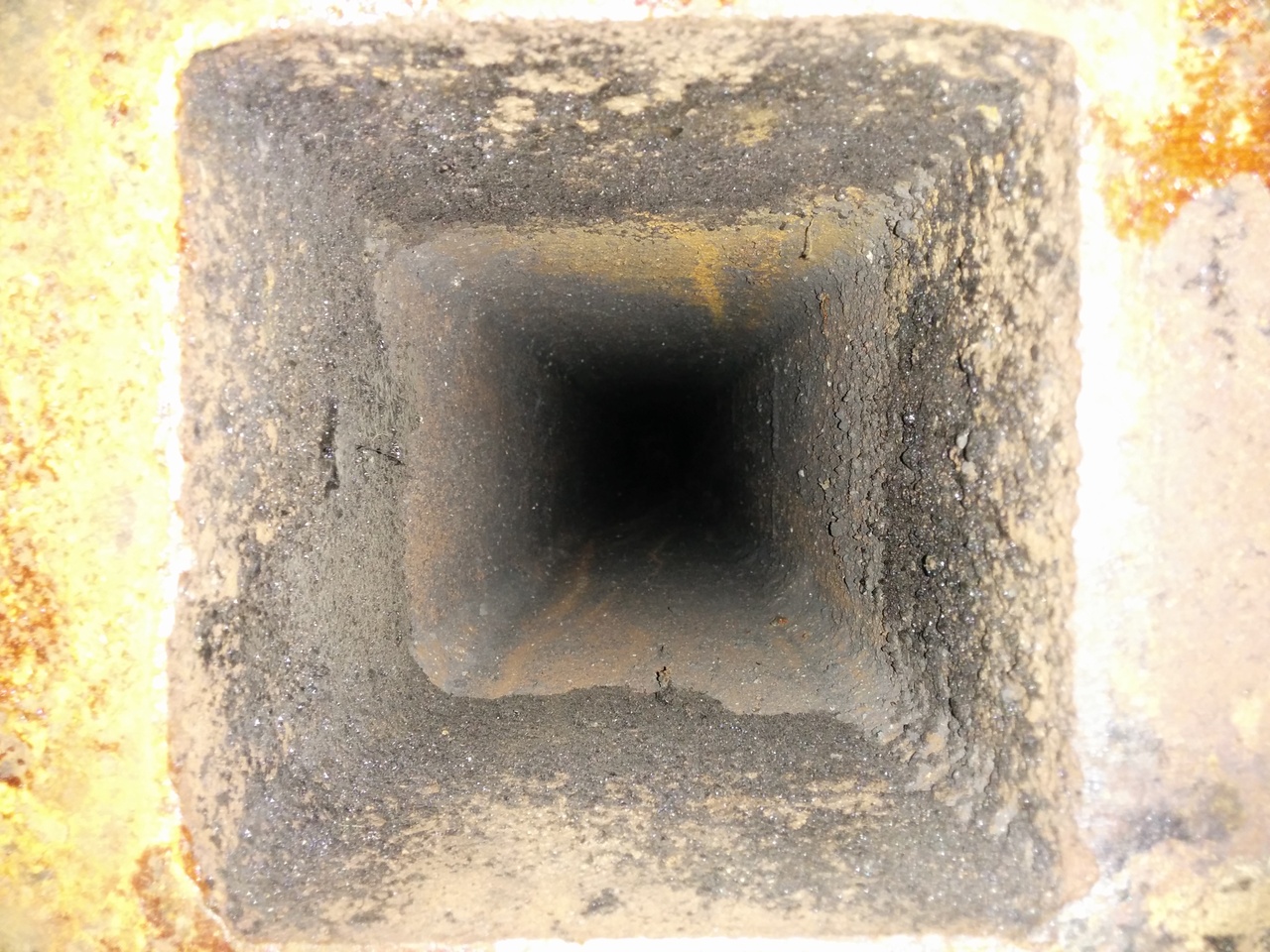 Hollow interior of the monument.